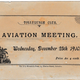 The first page of the flight programme that Dennis Read acquired at an online auction last year.
